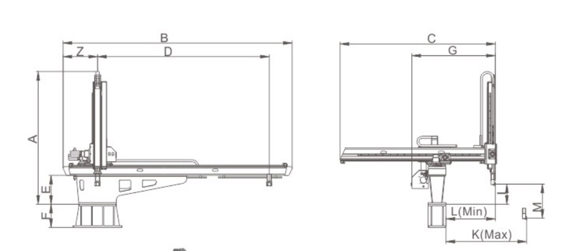 大型全伺服牛頭式機械手 大型全伺服牛頭式機械手